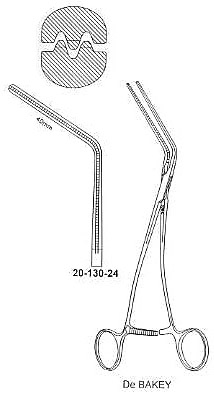 De-Bakey Vascular Clamp, 60digree Angle